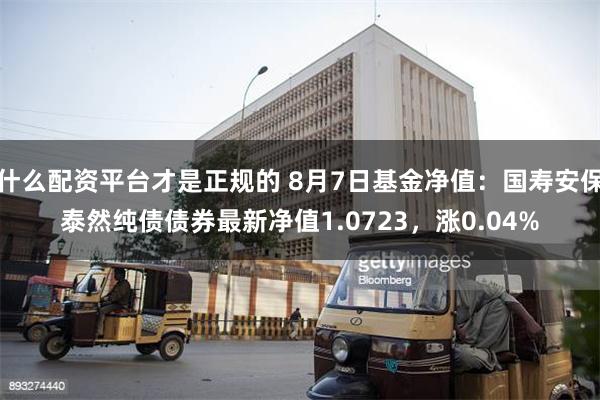 什么配资平台才是正规的 8月7日基金净值：国寿安保泰然纯债债券最新净值1.0723，涨0.04%