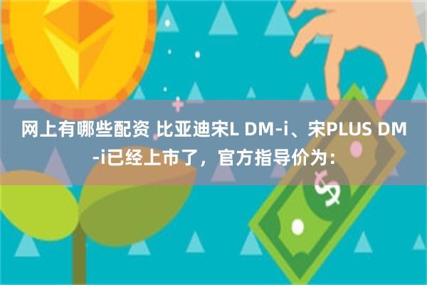 网上有哪些配资 比亚迪宋L DM-i、宋PLUS DM-i已经上市了，官方指导价为：