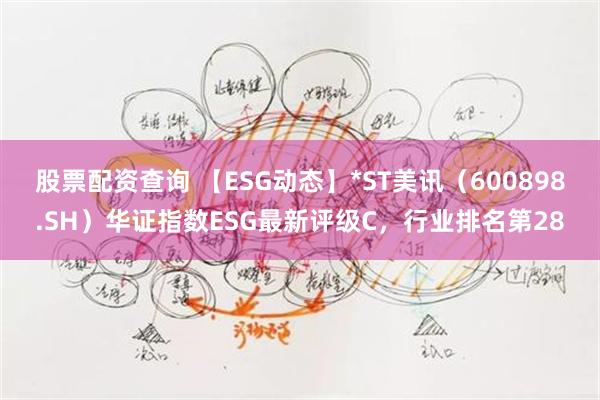 股票配资查询 【ESG动态】*ST美讯（600898.SH）华证指数ESG最新评级C，行业排名第28