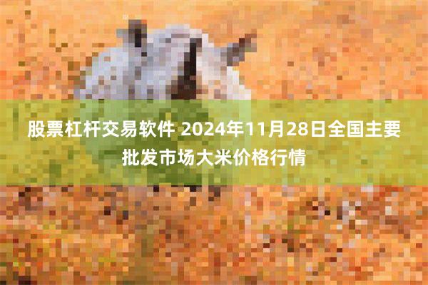 股票杠杆交易软件 2024年11月28日全国主要批发市场大米价格行情