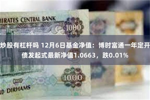 炒股有杠杆吗 12月6日基金净值：博时富通一年定开债发起式最新净值1.0663，跌0.01%