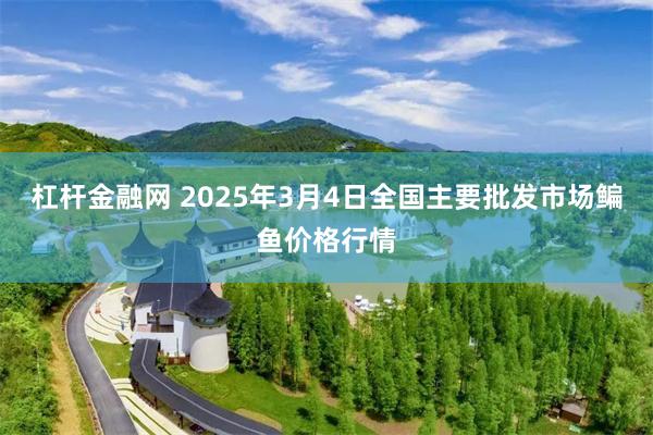 杠杆金融网 2025年3月4日全国主要批发市场鳊鱼价格行情